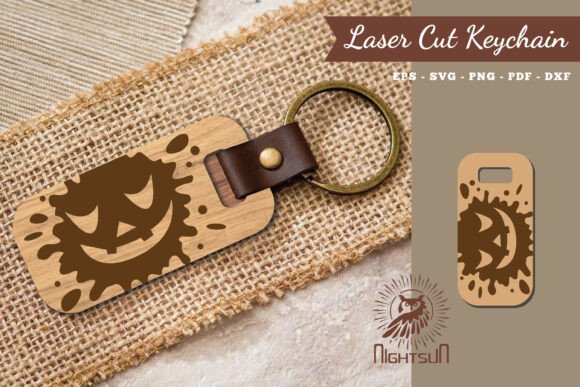 Download Halloween Face Laser Cut Keychain 19 - Laser cut keychain Collection