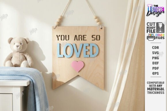 Download Nursery Wall Banner Laser Cut | Sign SVG - Nursery Collection