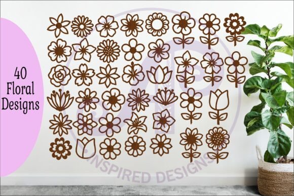 Download 40 Flower SVG Bundle, Floral Cut Files - Flower svg Collection