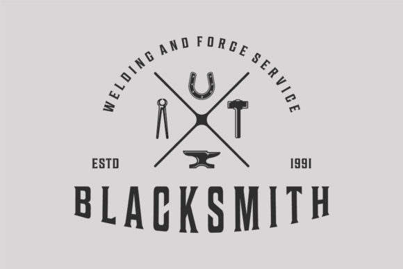 Download Blacksmith Hammer Anvil Tongs Horseshoe - Horseshoe Collection