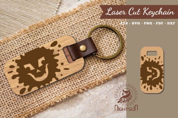 Download Halloween Face Laser Cut Keychain 1 - Laser cut keychain Collection