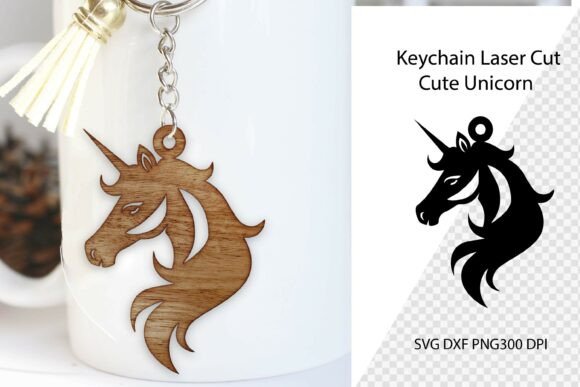 Download Cute Unicorn Laser Cut Keychain - Laser cut keychain Collection