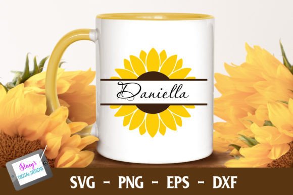 Download Sunflower Monogram | Sunflower SVG - Flower svg Collection