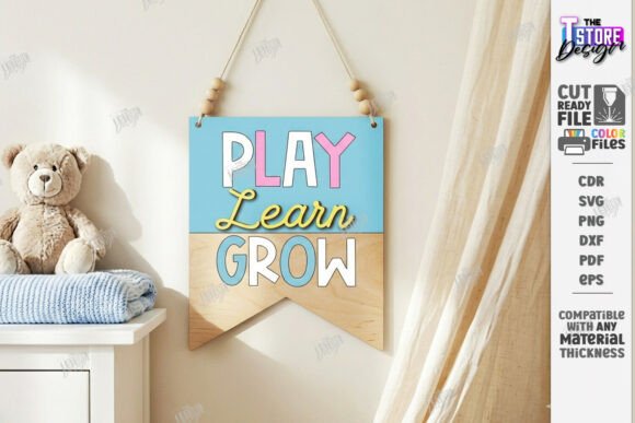 Download Nursery Wall Banner Laser Cut | Sign SVG - Nursery Collection