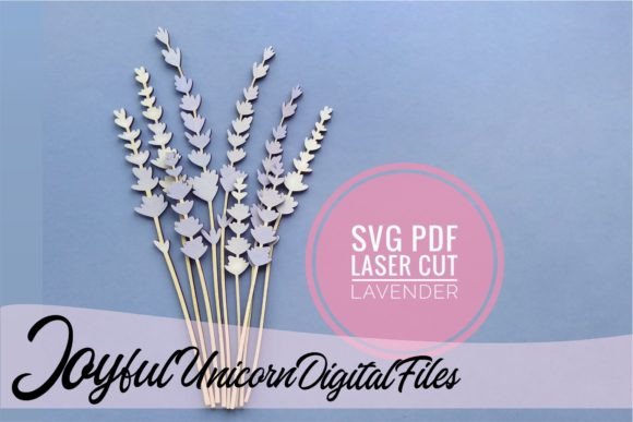 Download Lavender Laser Cut Flower SVG File - Flower svg Collection